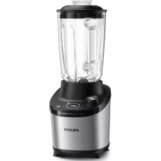 Блендер PHILIPS стаціонарний 1500Вт, чаша-2000мл, скло, чорний