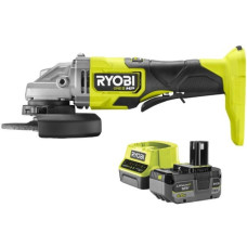 Шліфмашина кутова акумуляторна Ryobi ONE+ НР RAG18X-1C40S 125мм 18В 1х4А·год 9200об·хв 2.1кг сумка