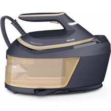 Праска-парогенератор Philips PerfectCare 6000 Series, 2400Вт, 1800мл, паровий удар -600гр, постійна пара - 130гр, нерж. сталь, синьо-золотий