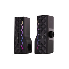 Акустична система 2E PCS232 RGB, Soundbar, 2.0, USB, Black