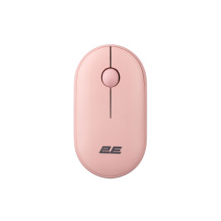 Миша 2E MF300 Silent, WL/BT, рожевий