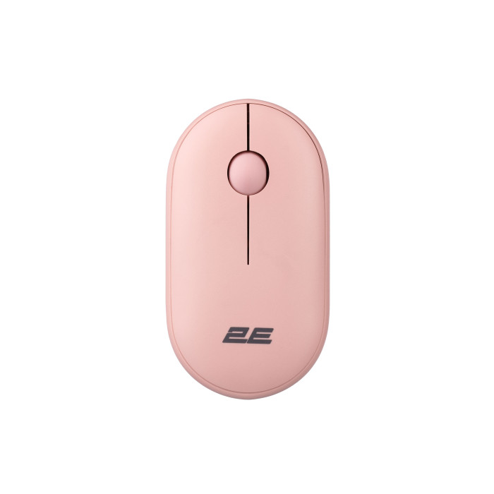 Миша 2E MF300 Silent, WL/BT, рожевий