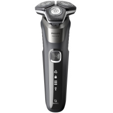 Бритва електр. Philips роторна Series 5000, 9Вт,  бритв.головок-3, Li-Ion, сух.+волог., тример, сірий