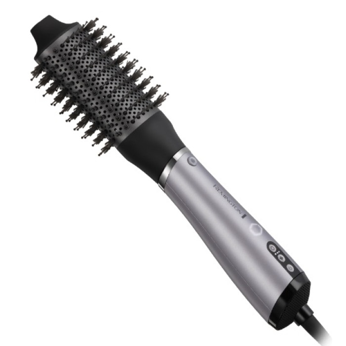 Фен-щітка Remington ProLuxe You Adaptive, 1000Вт, 3 режими, іонізація, хол. обдув, кераміка, сірий