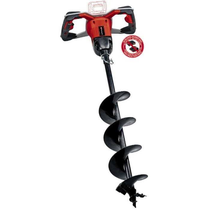 Бур грунтовий Einhell Professional GP-EA 18/150LI BL - Solo акумуляторний PXC 18В 125об·хв бур 80/15см 5.7кг без АКБ та ЗП