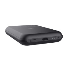 Акумулятор портативний літій-іонний power bank Trust Magnetic, 5000 мА·год, USB-C/бездротова зарядка, 15W, чорний