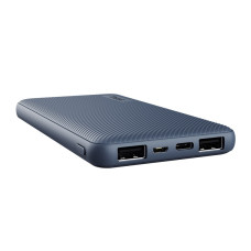 Акумулятор портативний літій-іонний power bank Trust Primo ECO, 10000мА·год, 2хUSB-A/USB-C, 15W, синій