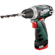 Шурупокрут-дриль акумуляторний Metabo PowerMaxx BS BASIC 12В 2х2А·год 17·34Нм 0-360·0-1400об·хв 0.8кг