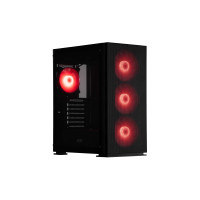 Корпус 2E GAMING Virtus Neo G3301N без БЖ 2xUSB3.0, 1xUSB2.0, 3x140мм ARGB, 1x120мм ARGB,  VGA 340мм, LCS ready, контролер з пультом, TG Side Panel, ATX, чорний