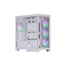 Корпус 2E GAMING Fantom GK701W без БЖ 2xUSB3.0, 1xUSBType-C, 4x120мм ARGB, VGA 400мм, LCS ready, контролер з пультом, TG Side/Front Panel, mATX, білий