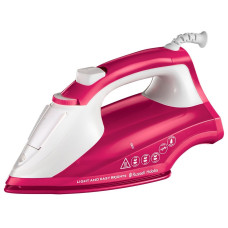 Праска Russell Hobbs Light & Easy Brights Berry, 2600Вт, 240мл, паровий удар -115гр, постійна пара - 35гр, керам. підошва, малиновий