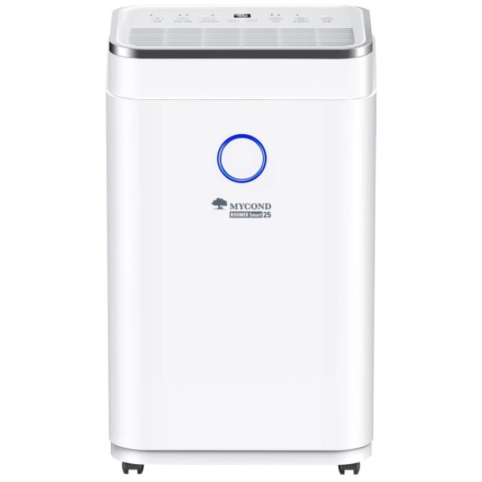Осушувач повітря MYCOND ROOMER SMART 25, 25л.на добу, 50м.кв  , 180м3/год, 380Вт, дисплей, ел.кер-ня,очищення повітря, іонізація, Wi-Fi, таймер, авто вимк., білий