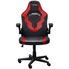 Крісло Trust GXT703R Riye, ПУ шкіра, Foldable Armrests, червоний