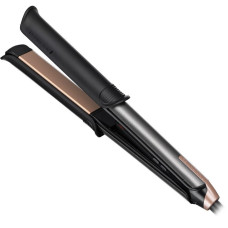 Випрямляч 2в1 Remington One Straight&Curl, 2в1 випрямляч та плойка, темп.режимів-5, 150-230С, кейс та рукавичка в комплекті, кераміка, чорний