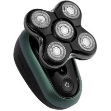 Бритва електр. для голови Remington роторна Ultimate Series RX7,  бритв.головок-5, Li-Ion, сух.+волог., тример, чорно-зелений