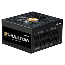 Блок живлення Zalman Teramax 2  (1000W), >90%, 80+ Gold, 120мм, 1xMB 28pin (18+10), 2xCPU 8pin(4+4), 3xMolex, 12xSATA, 4xPCIe 8pin(6+2), 1xPCIe GEN5 16pin, Fully Modular
