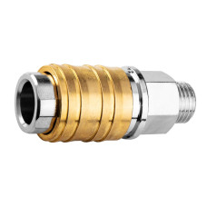 Муфта швидкознімна Neo Tools до компресора, 1/4", 16бар, нержавіюча сталь, латунь