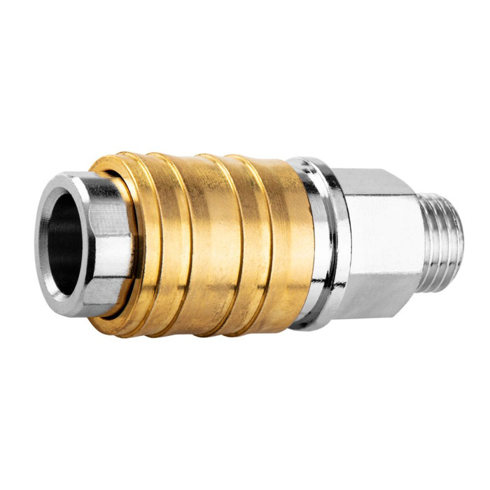 Муфта швидкознімна Neo Tools до компресора, 1/4", 16бар, нержавіюча сталь, латунь