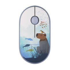 Миша 2E MF300 CAPYBARA:SWIM Silent WL BT, синій