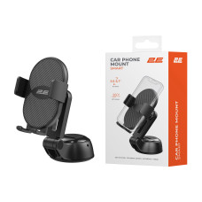 Автомобільний тримач смартфона 2Е Smart 3.5-6.7", чорний