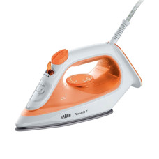 Праска Braun TexStyle 1, 1900Вт, 220мл, паровий удар -120гр, тефлон. підошва, біло-оранжева