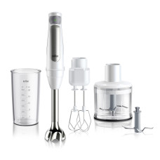 Блендер Braun заглибний MultiQuick 7, 1000Вт, чаша-600мл, біло-сірий