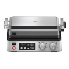 Гриль Braun  прижимний MultiGrill 7 CG 2000Вт, темп. режимів-3, з`ємні пластини+ пластини для вафель, метал