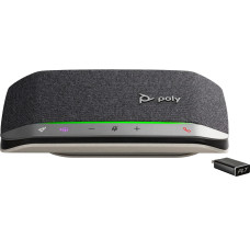 Спікерфон Poly Sync 20+ з адаптером BT700, сертифікат Microsoft Teams, 3 x Bi-Mic, радіус 2 м, USB-C, Bluetooth, сірий