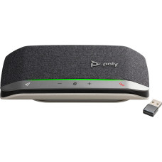 Спікерфон Poly Sync 20+ з адаптером BT700, 2 x Bi-Mic, радіус 2 м, 1 х динамік, сертифікат Microsoft Teams, USB-A, Bluetooth, сірий