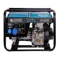 Генератор дизельний Konner&Sohnen KS 8100HDE (EURO V), 230В, 6.5кВт, електростартер, 117кг