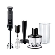Блендер Braun заглибний MultiQuick 5, 1000Вт, чаша-600мл, вінчик, міні-подріб., чорний
