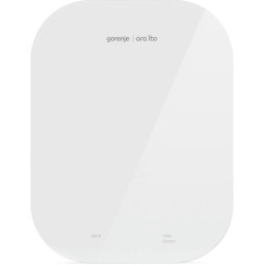Ваги Gorenje кухонні, 10кг, AAAx3 в комплекті, скло, білий