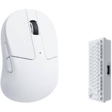 Миша Keychron M4 4K USB-A/USB-C/WL/BT, білий