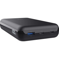 Акумулятор портативний літій-іонний power bank Trust Laro, 20000 мА·год, USB-A/2хUSB-C, 100w, чорний