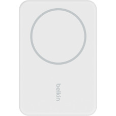 Акумулятор портативний літій-іонний Power Bank Belkin 5000мА·год, 7.5Вт, MagSafe, білий