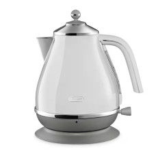 Електрочайник DeLonghi Icona Capitals , 1.7л, нержавіюча сталь, білий