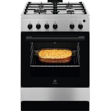 Плита Electrolux газова, 59л, 60x60см, чавун, нерж