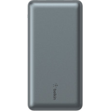 Акумулятор портативний літій-іонний Power Bank Belkin 20000мА·год, 15Вт, 2хUSB-A/USB-C, cірий