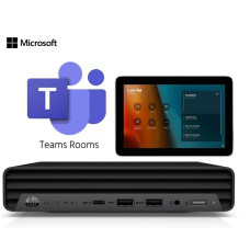 Система конференцзв'язку Poly Microsoft Teams Rooms Base Kit HP Mini PC_GC8_Cat5e Extender, Intel i7-12700T, 16GB, F256GB, Wi-Fi 6E, BT 5.3, Win11IoT, чорний