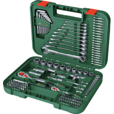 Набір інструментів Bosch, 1/2", 1/4", 132шт, CrV