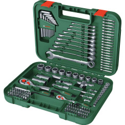 Набір інструментів Bosch, 1/2", 1/4", 132шт, CrV