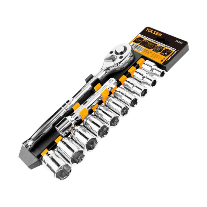Набір торцевих головок Tolsen, 1/2", 12шт, CrV