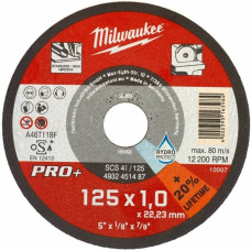 Диск відрізний Milwaukee по металу PRO+, 125х1х22.2мм