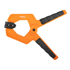 Струбцина Neo Tools, затискач пружинний, пластик, 65мм