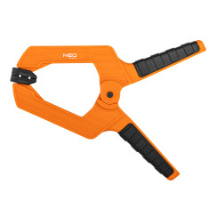 Струбцина Neo Tools, затискач пружинний, пластик, 100мм