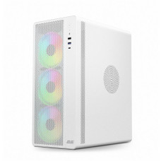 Корпус 2E GAMING Credo Plus V510W без БЖ, 1xUSB3.0, 1х USB 2.0, 1xUSB Type-C, 4x120мм RGB Rainbow, VGA 310мм, TG Side Panel, ATX, білий