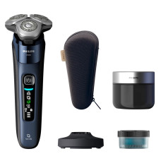 Бритва електр. Philips Series i9000 Prestige SkinIQ,  бритв.головок-3, Li-Ion, сух.+волог., індикатор заряду, твердий чохол, синій