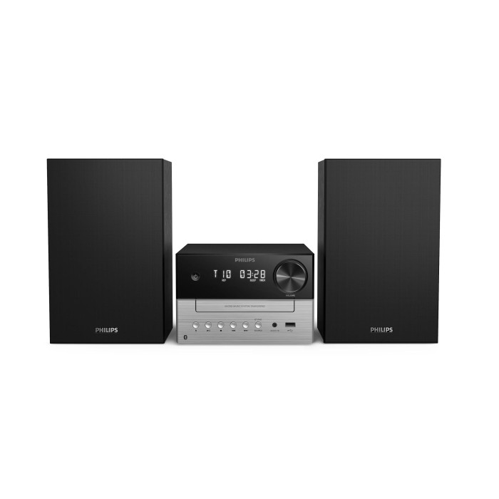 Мікросистема Philips TAM3205M2 20Вт, FM, CD, USB, Audio-in, Wireless