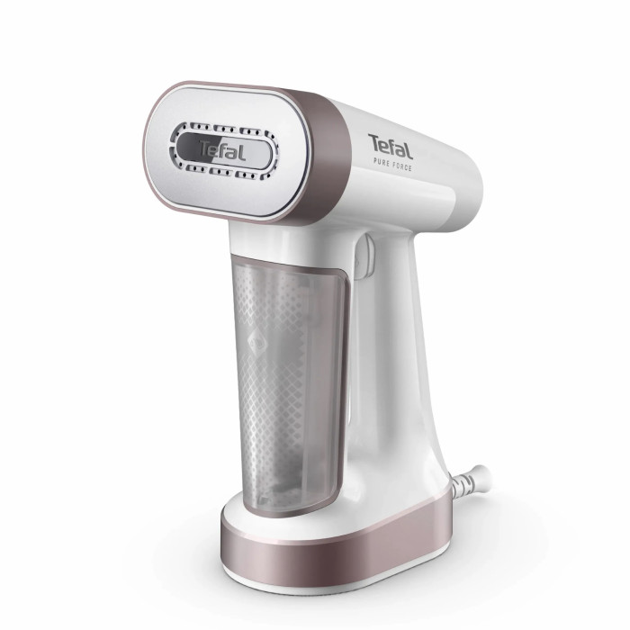 Відпарювач Tefal компактний Pure Force 2в1, 1800Вт, 180мл, постійна пара - 35гр, керам. підошва, білий