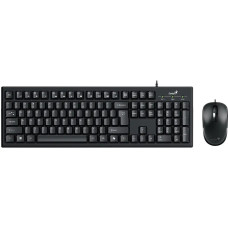 Комплект клавіатура та миша Genius KM-100SE, AI, EN/UKR, чорний